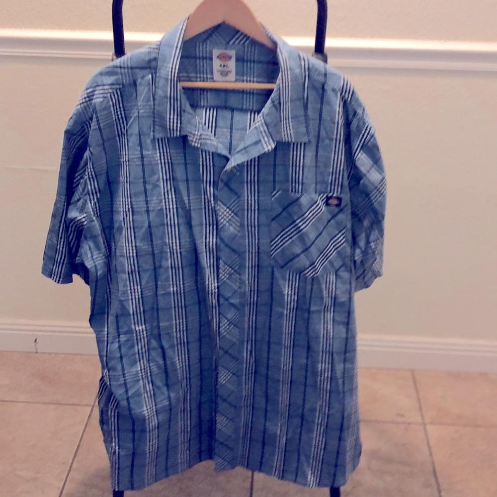 Blue Short-Sleeve Shirt